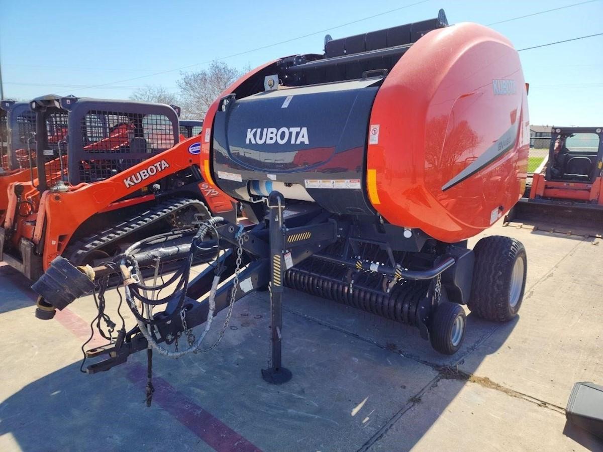 Close-up shot of a Kubota Hay Baler