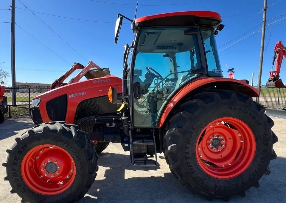 Close-up shot of a Kubota Tractor