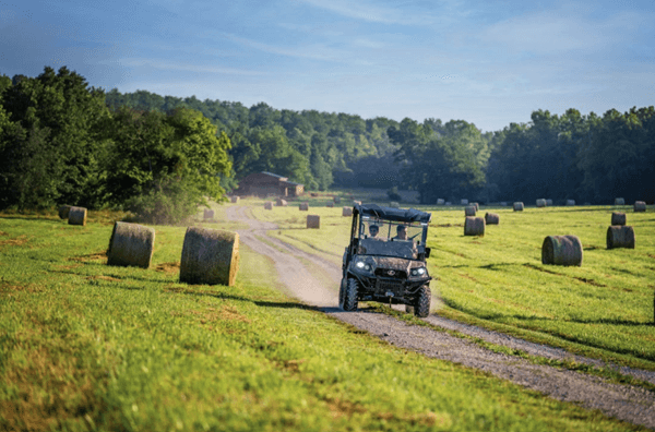 RTV driving down a dirt road