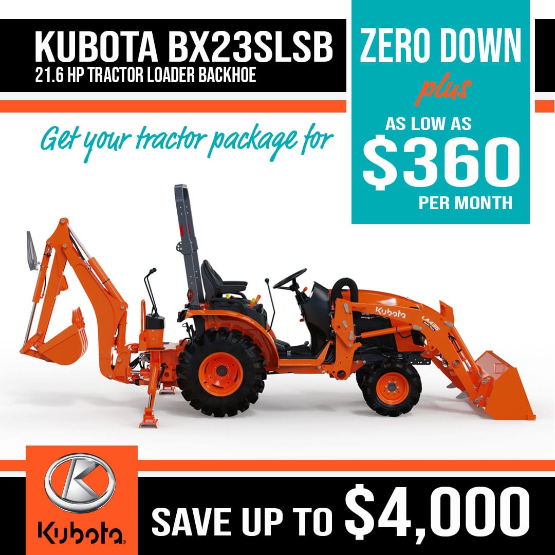Kubota 23S with loader and backhoe