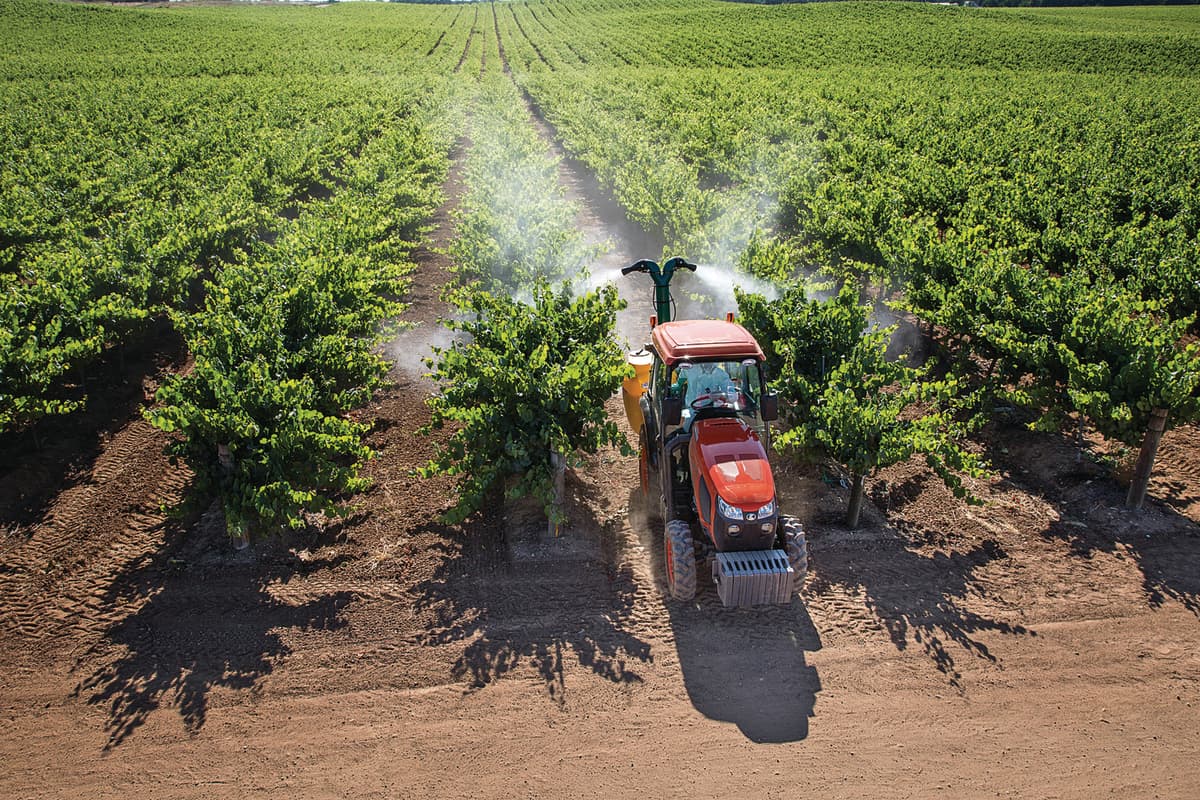 Kubota specialty narrow tractor